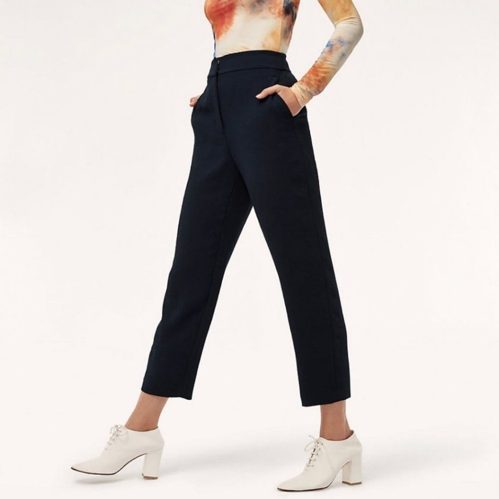 Wilfred Janelle Pant High Rise Sky Captain Size 2 Aritzia